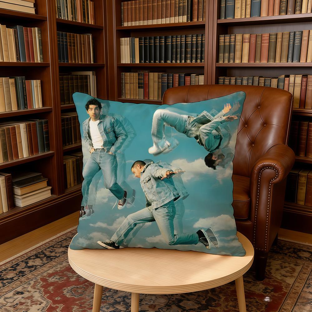 J-JONAS B-BROTHERS Band Cushion Cover Home Office Birthday Anniversary Gifts Soft Skin Friendly Cushion Cover