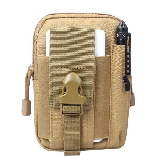 Men Outdoor Sports Tactical Phone Waist Belt Bag Fanny Pack Pouch Zipper Pockets
