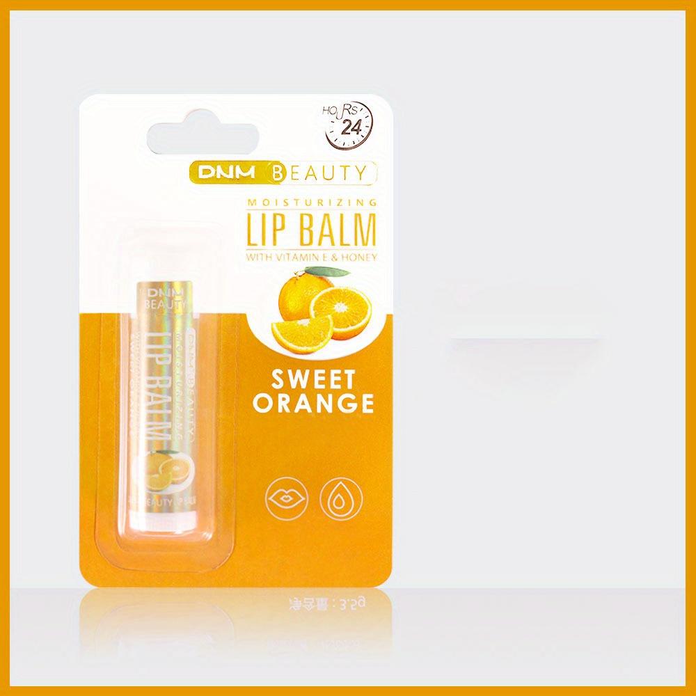 Fruit Flavor Lip Balm Set, Natural Finish, Alcohol-Free, All Skin Types, Unisex Adult, Gift Box with Coconut, Aloe, Strawberry, Lemon, Grape Flavors