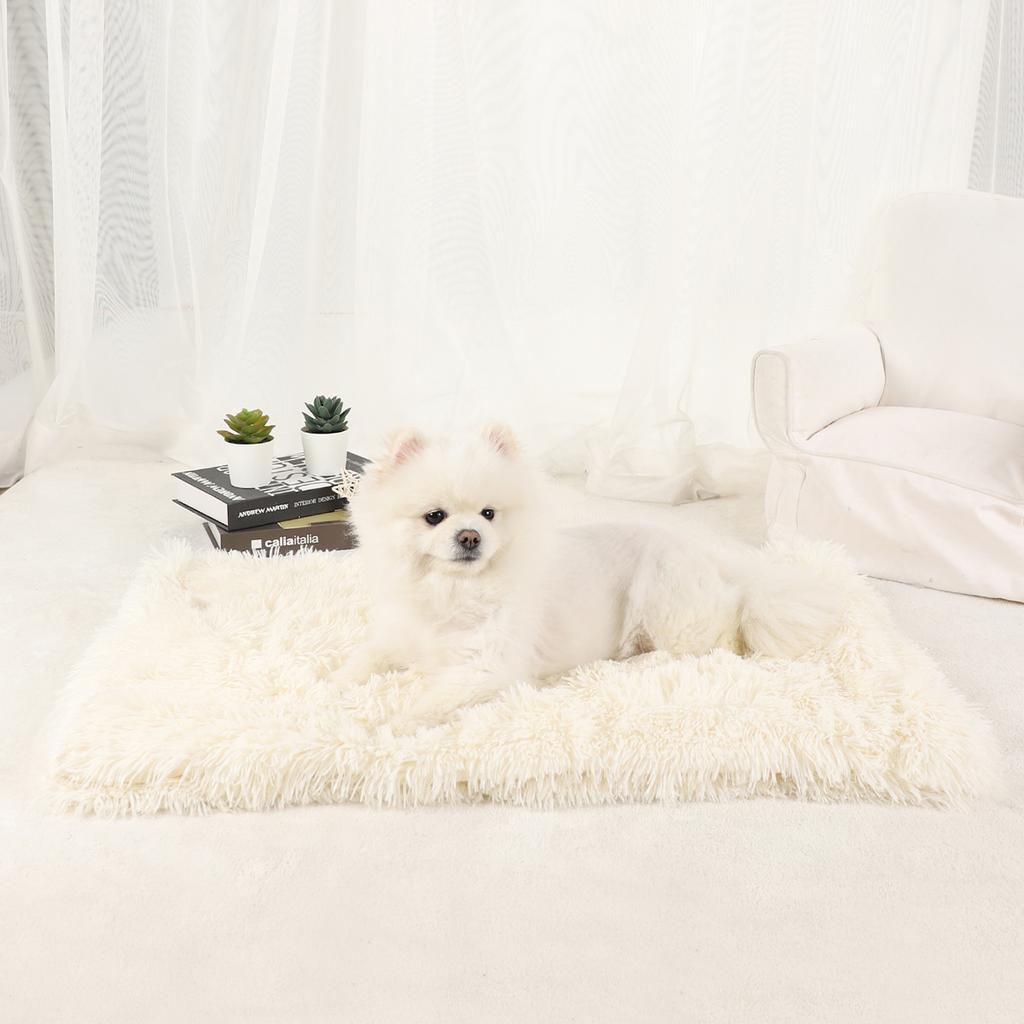 Dog Blanket Pet Bed Warm Beds for Dogs Medium Supplies Accessories Kennel Small Cats Large Basket Washable Puppy Plush Mat