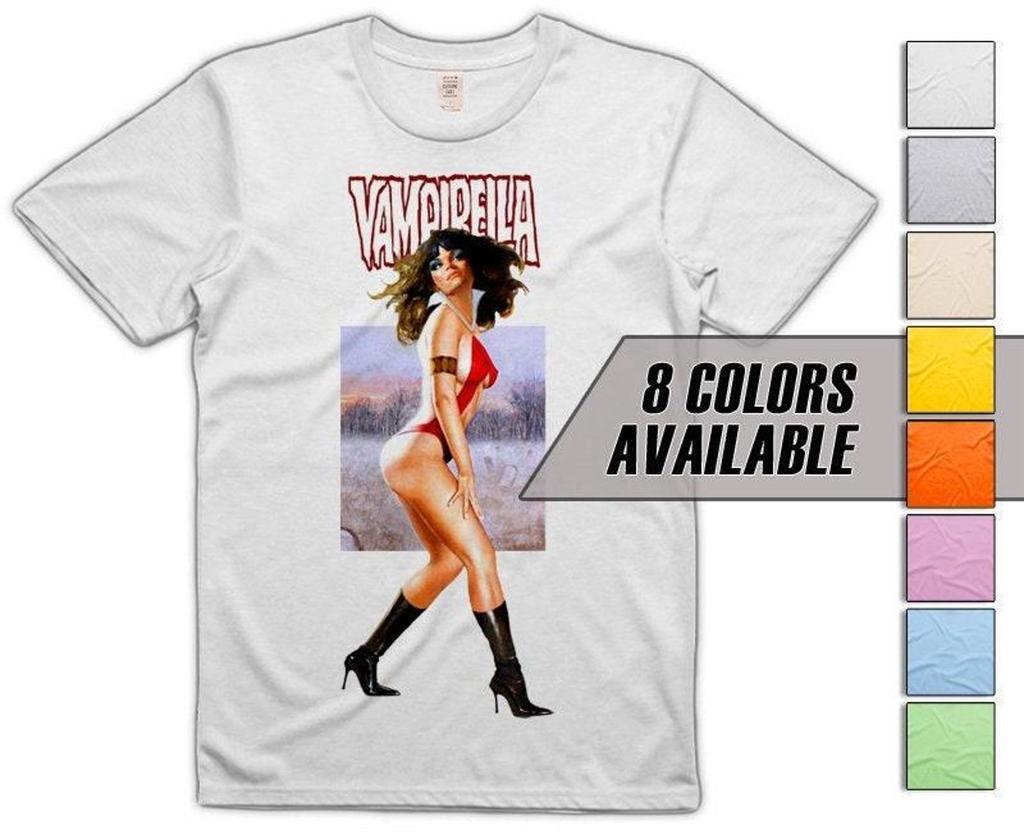 Vampirella V7 Herren T-Shirt alle Größen S-5XL 8 Farben verfügbar