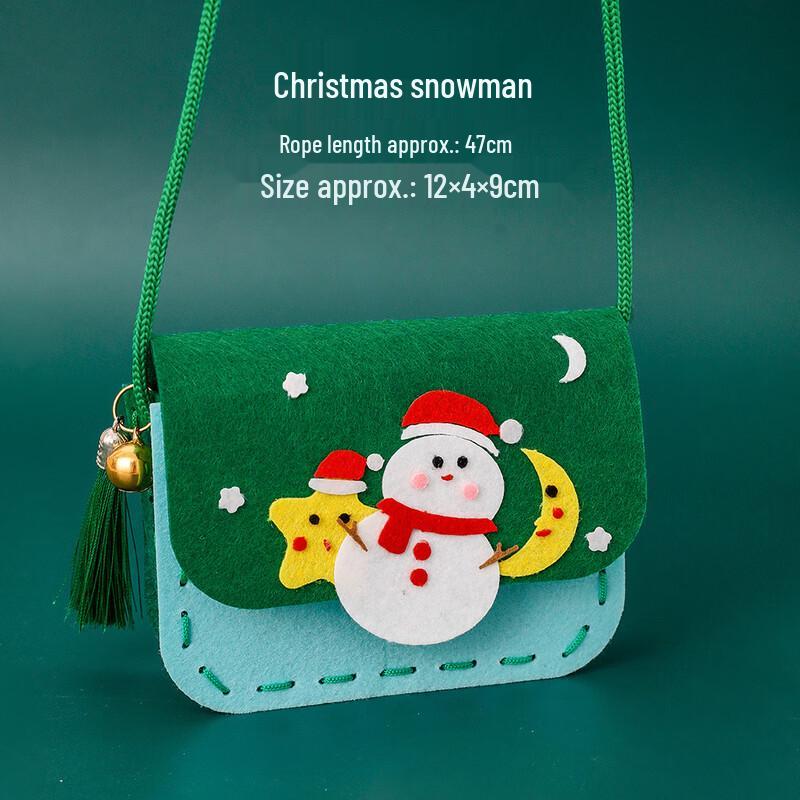 Kids' DIY Christmas Non-Woven Crossbody Bag