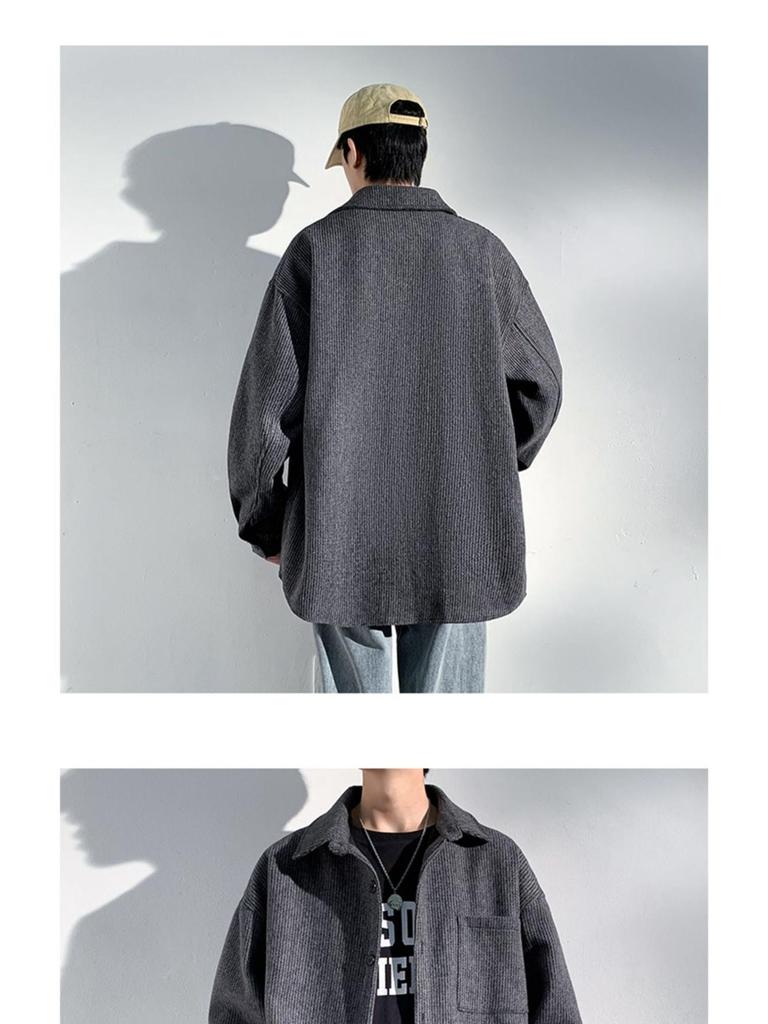 Men's Wool Coats - New Spring/Autumn Styles, Loose Fit, Retro, High-End Trendy Casual Lapel Jackets