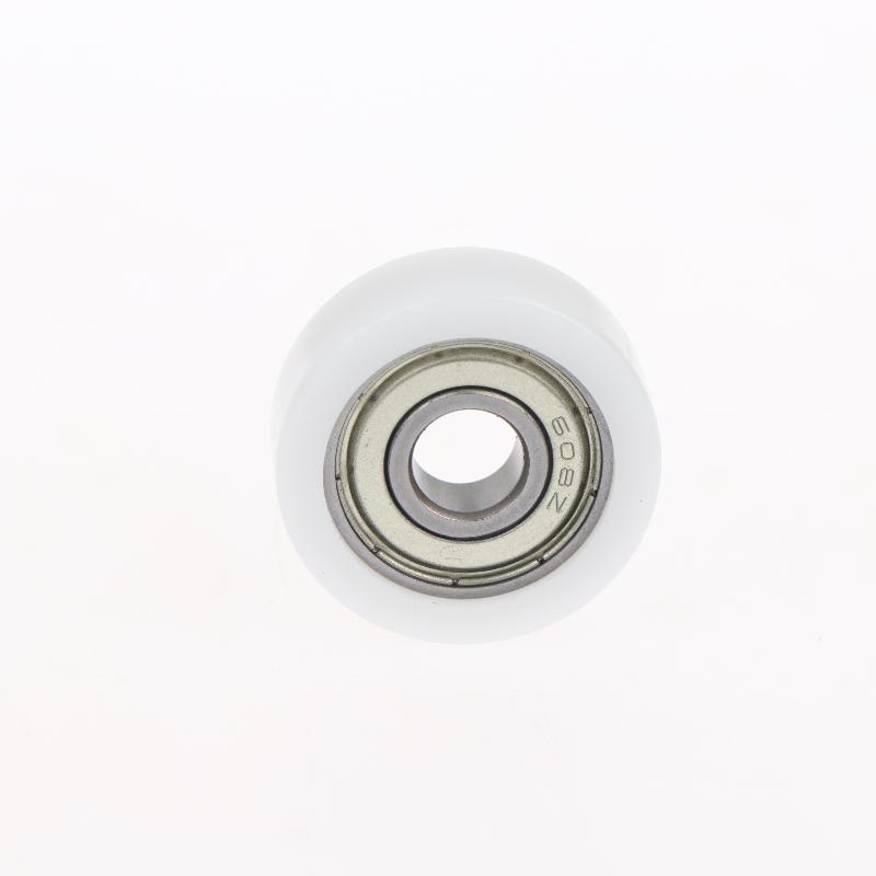 Plastic-Coated Roller Guide Wheel Easy Installation BS60828-10 Flat POM Pressure Wheel 1Pc for Home DIY Mechanical Repairs
