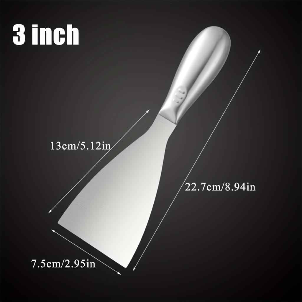 1 Pcs Drywall Finishing Professional Grade Putty Blade for Scraping Paint Premium Polished All-Stainless Steel Scraper Tool