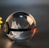 Most Popular LED Glowing Crystal Dragonite K9 Pokeball Souvenir Gift for Night Light Enthusiasts