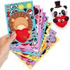 Stickers Different Sticker Patterns for Kids - Mix and Match Animal Stickers, Cute Easy-to-tear Stickers, Exercise Kids' Coordination and Creativity.