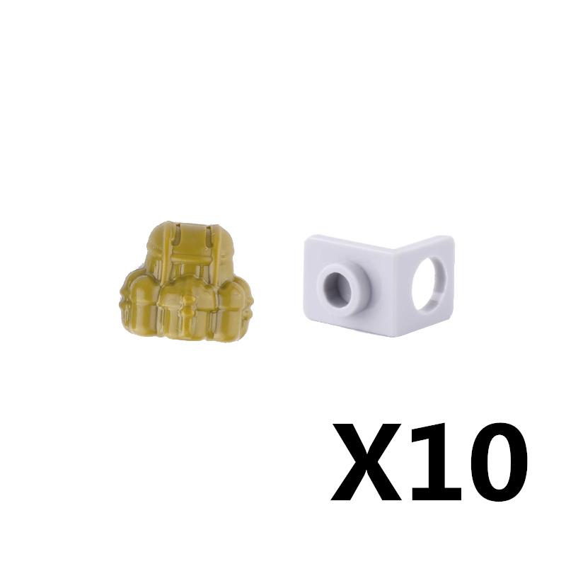 MOC Military Modern Weapon Accessories Building Blocks Character Backpacks Helmets Vests Armors Night Vision Devices Bricks Toy