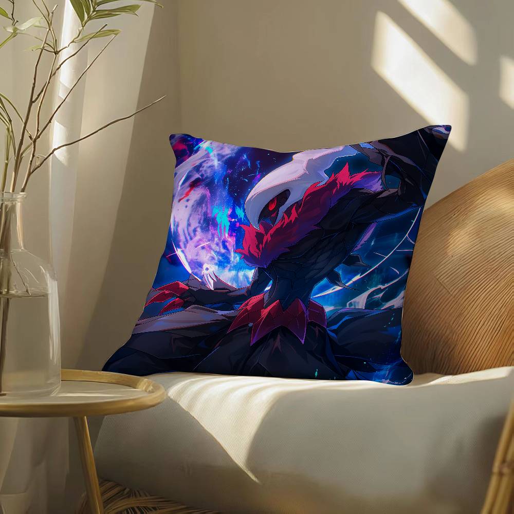 Pokemon Electric Type Collection Anime Plush Pillow Cover Soft Short Plush Cushion Cover For Sofa Bedroom Decor Gift
