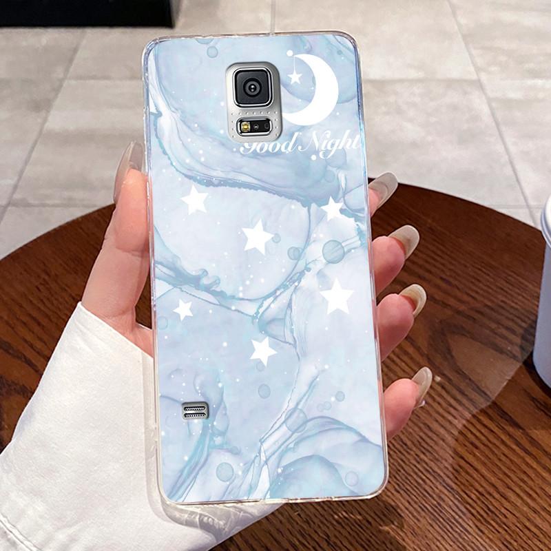 For Samsung Galaxy S5 SV GT-I9600 G900F S5 Neo Silicone Aesthetic Fashion Cute Cat Soft TPU Back Cover Transparent Phone Case