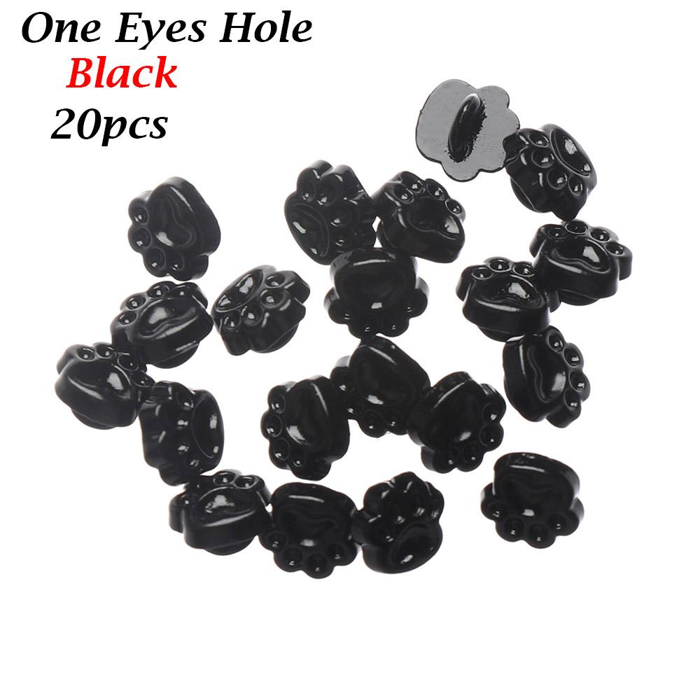 20pcs 5mm Mini Buttons DIY Doll Clothes Metal Buckle Bear Foot Style Buckles for 1/6 Doll Clothing Sewing Accessories