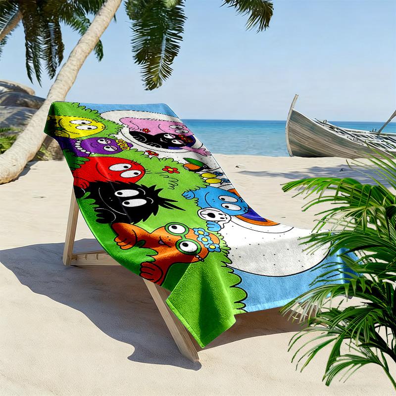 Barbapapa2 Print Beach Towel, Large Soft Quick Dry Towel for Beach Camping Swimming