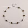 Four Leaf Clover Ten Flowers Necklace Light Luxury Sweater Chain Necklace Lucky Straw Collarbone Chain