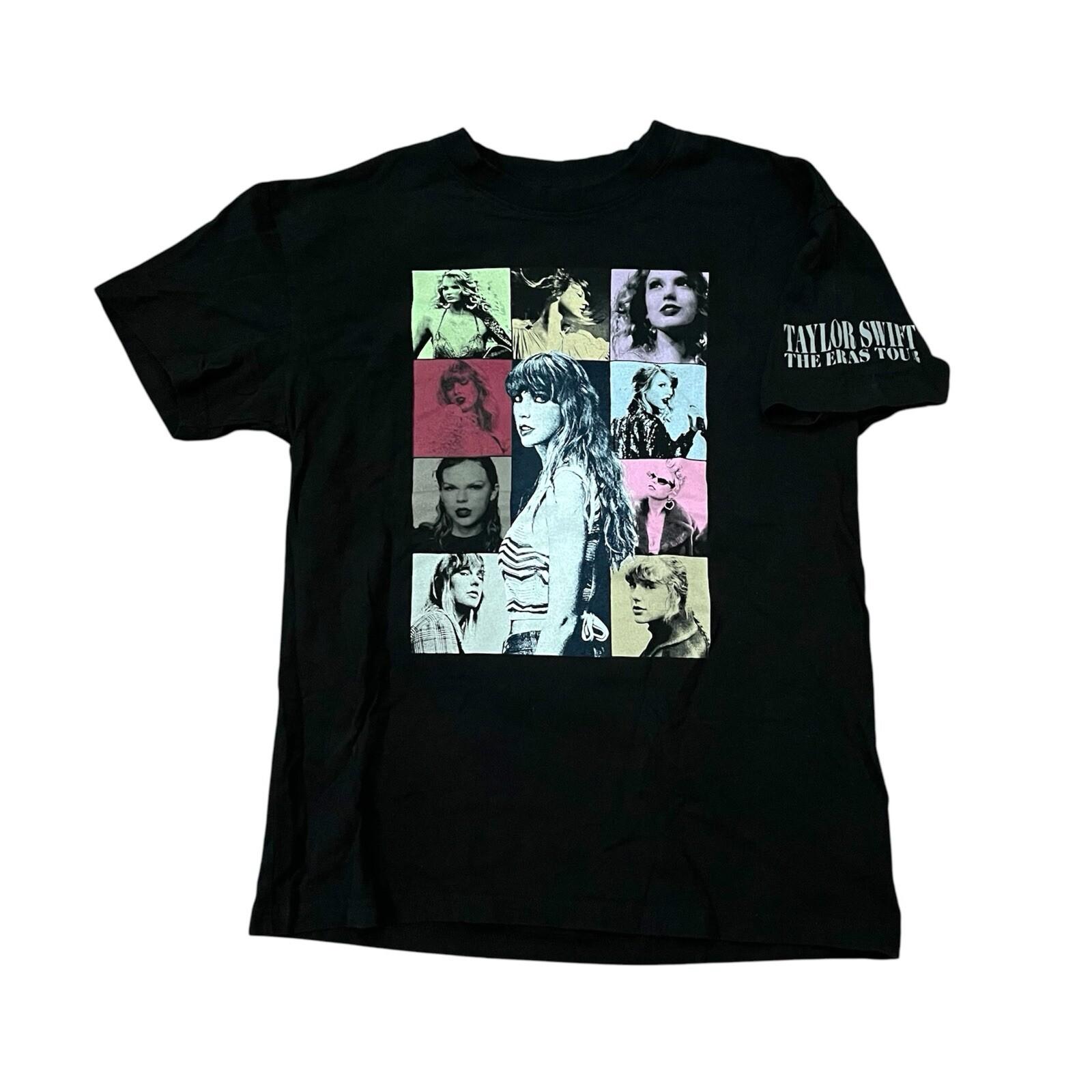 Taylor Swift The Eras Tour US Dates Official Concert Black T-shirt Size Medium Unisex T-Shirt XXXXL