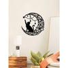 Vintage Iron Wall Art Cat Metal Sculpture Home Decor Gothic Halloween Indoor Outdoor
