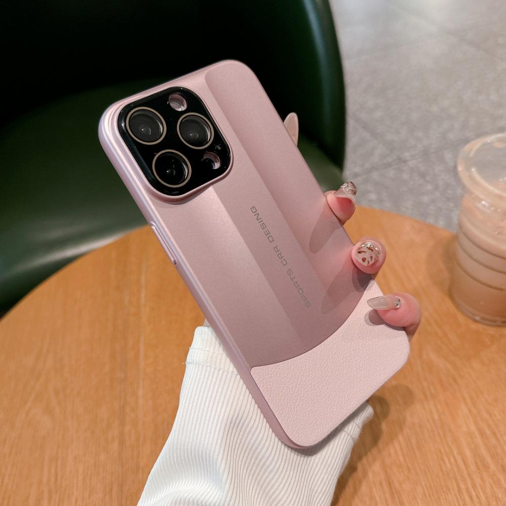 

Матовий шкіряний чохол для iPhone 16 з твердим покриттям для iPhone 16 15 Plus 14 13 12 11 Pro Max, захисний чохол для об єктива з пластикового матеріалу For iPhone 16 Pro