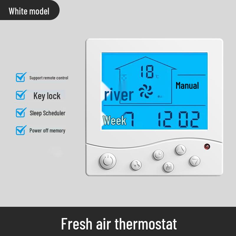 Universal Dual-Speed Exhaust Fan with Remote & LCD Control Panel