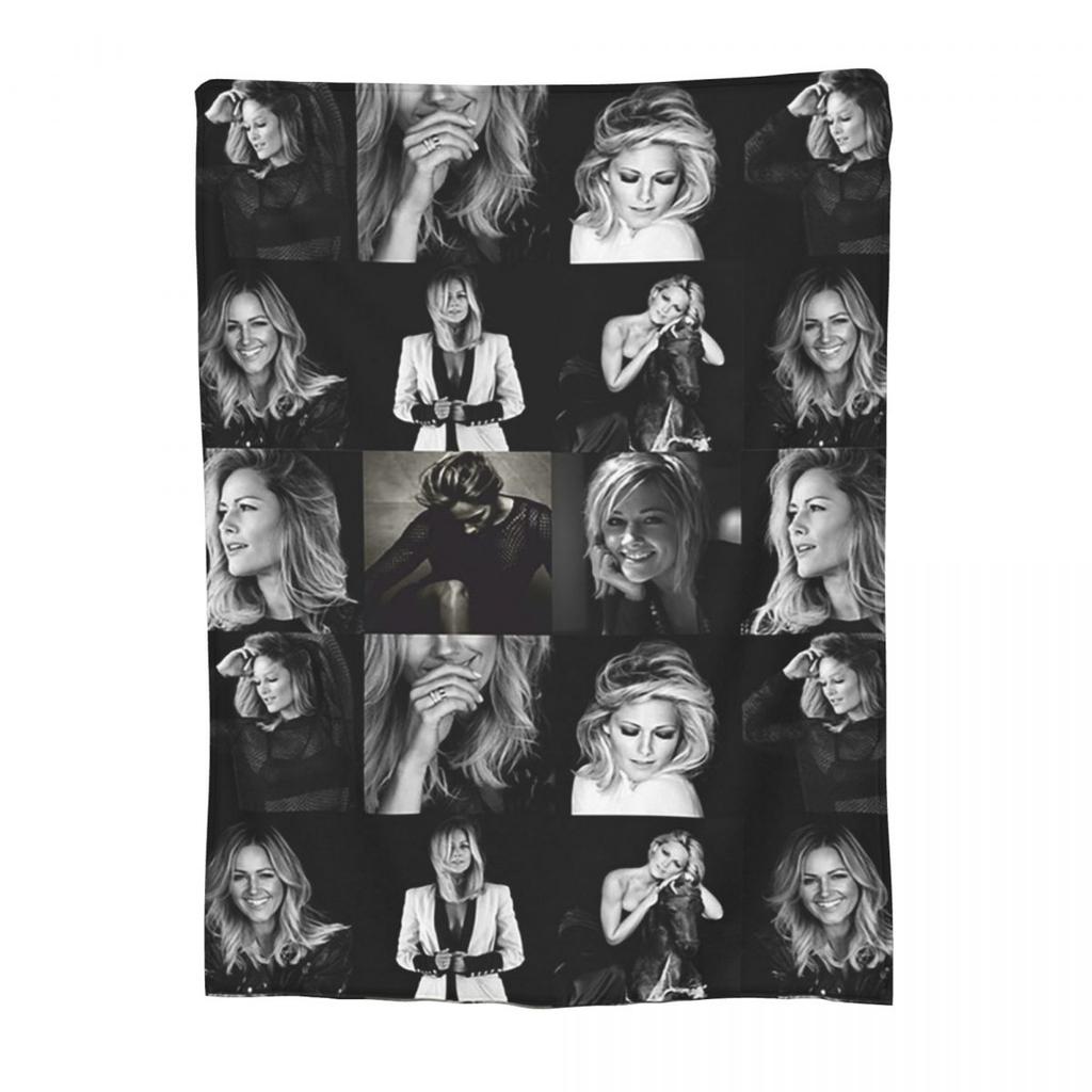 Helene Fischer Collage Decke Flanell Leichte Sofadecken für Couch Bettwäsche Outdoor Decken Tagesdecke Steppdecke