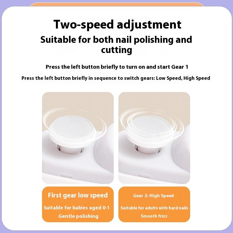 Electric Nail Sharpener Baby Adult Nail Sharpener Anti-Clip Automatic Nail Clipper Multifunctional Electric Nail Sharpener