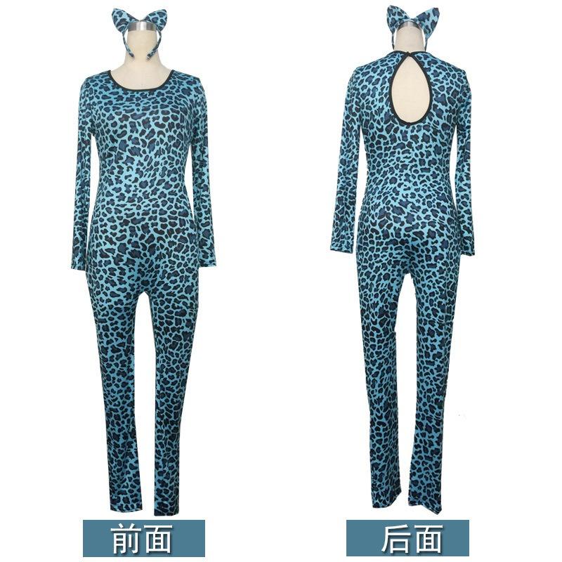 Kostiumy na Halloween, kostiumy w panterkę, kostiumy zwierzęce, kocia dziewczyna, kostiumy kociej kobiety, kup kostiumy sceniczne klubu nocnego PLAY