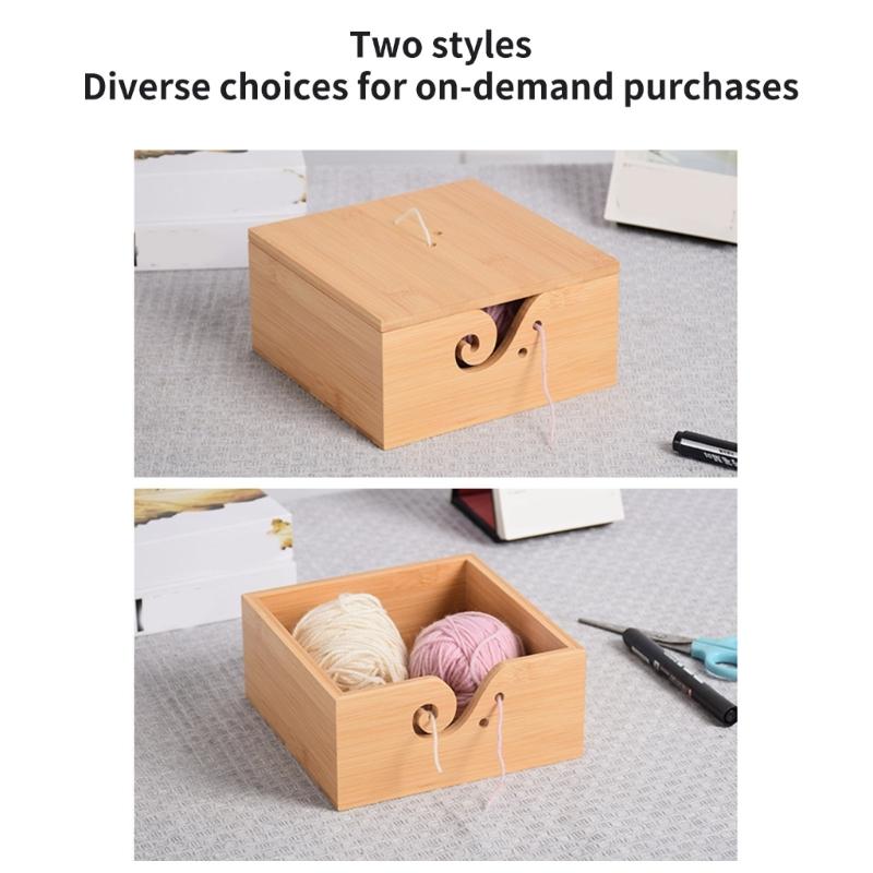 Square Knitting Bowl Crocheting Bowl Wool Holder Knitting Bowl Holder Wool Storage Bowl Knitting Accessories for Daily