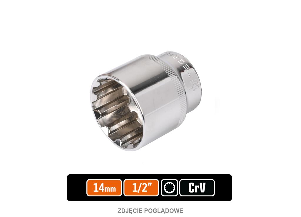 Socket wrench 1/2" SPLINE 14 / TEGER