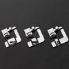 3 Sizes Wide Rolled Hem Pressure Foot Sewing Machine Presser Foot Hemmer Foot Set 1/2 Inch, 3/4 Inch, 1 Inch Low Shank Sewing Machine Presser Foot
