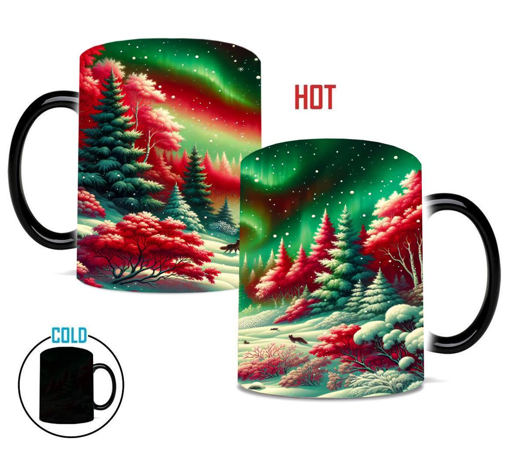 Christmas Christmas Northern Lights Color Changing Cup Ceramic Coffee Mug Snowman Christmas Tree