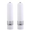 Electric Salt Pepper Grinder Set One Handed Operation Stainless Steel Spice Mill With Light Automatic Pepper Grinde for Kitchen