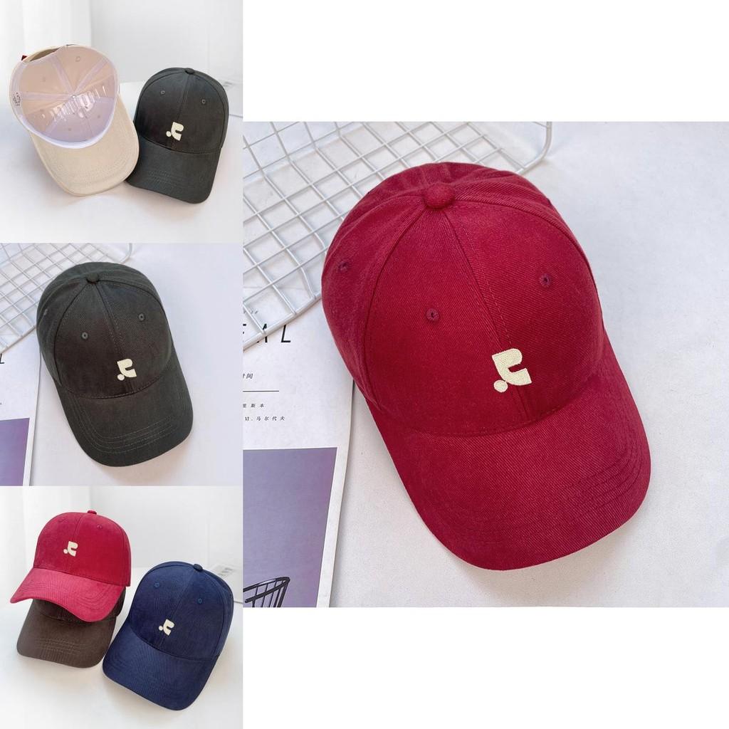 Cotton Embroidered Letter Baseball Cap For Casual Summer Wear