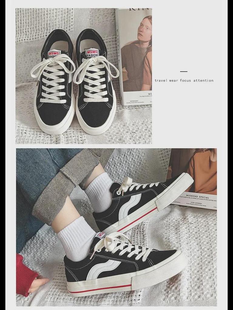 Retro Spring & Autumn Canvas Skate Shoes - Men's Breathable Casual Sneakers