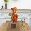 Decorazione Tavola Ikebana con Foglie d'Acero Autunnali