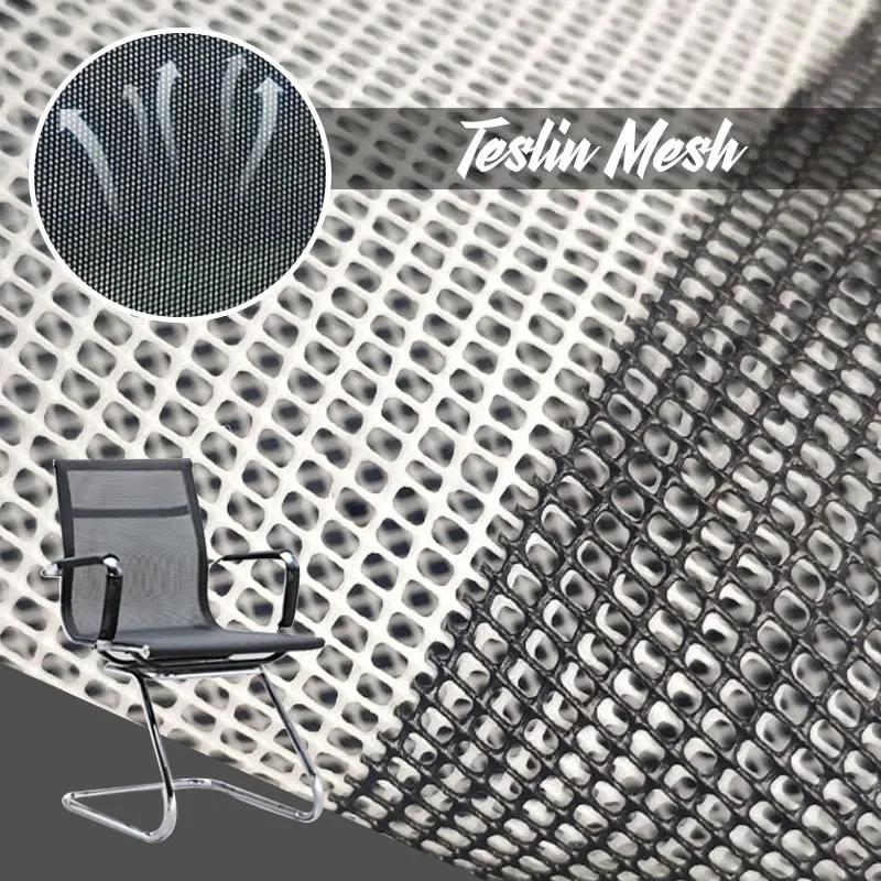 Wodoodporna siatka Teslin do samodzielnego wykonania Krzesło plażowe Biurowe Składany leżak Fotel bujany Legowisko dla zwierząt Tkanina PVC Tkanina Teslin Czarny Biały