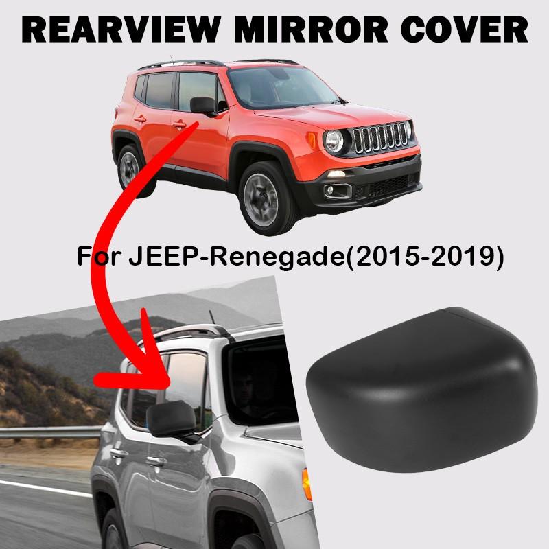 Right Passenger Side Rearview Mirror Cover Cap For Jeep Renegade 2015-2019 Black