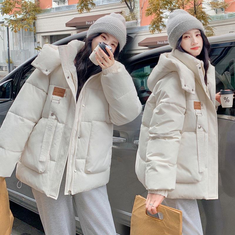 

Женская зимняя хлопковая куртка больших размеров - Приталенная, Утепленная, Пальто свободного кроя M (90-120 jin)