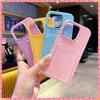 Luxury 2in1 Card Bag Candy Phone Case For iPhone 11 12 13 14 15 16 Pro Max TPU+PC Shockproof Bumper Back Cases Cover
