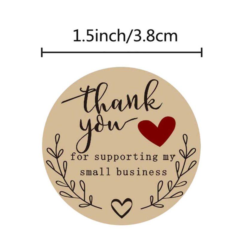 500pcs//roll Thank you for supporting my small business Stickers seal labe DO