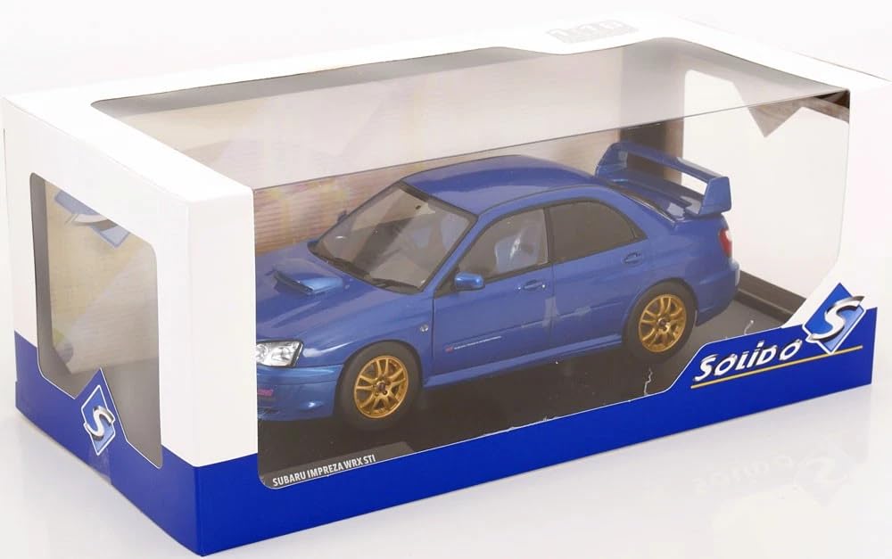 Solido Scale Subaru Impreza WRX STi 2003 Sonic Blue 1/18 [Used]