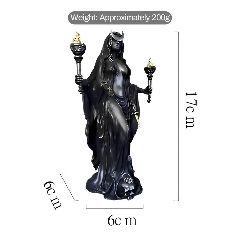 Goddess Statue Antique Finish Statue Resin Wizard Goddess Sculpture Art Garden Ornament Halloween Home Decor Sculpture