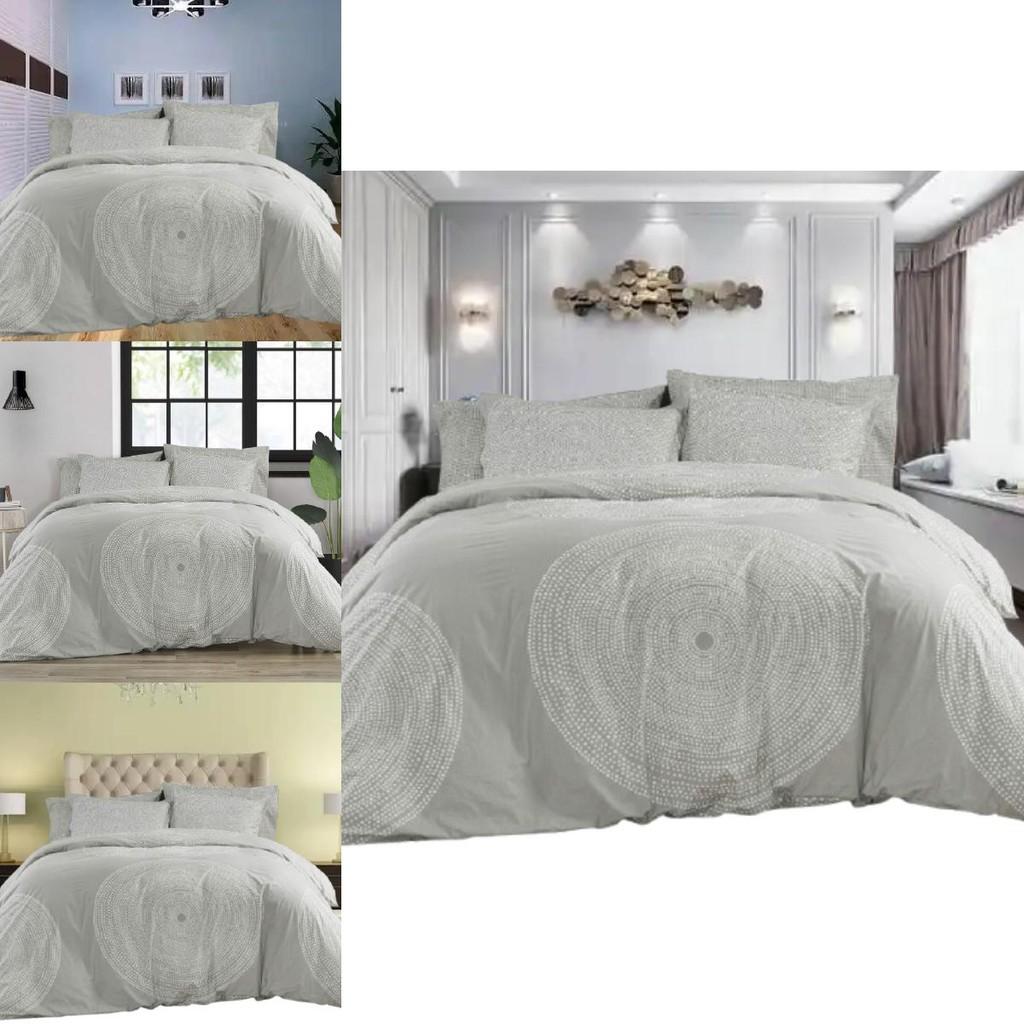 Round Pattern Digital Print 3d Bedding Set Duvet Cover Pillowcase For Bed