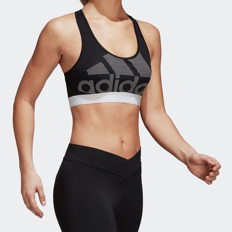 Adidas Sports Training Fitness Bra Women Underwear Black DH4446