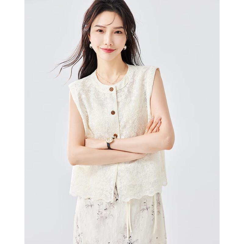 TERRE BLEUE Women s New Chinese Style Loose Sleeveless Vest L
