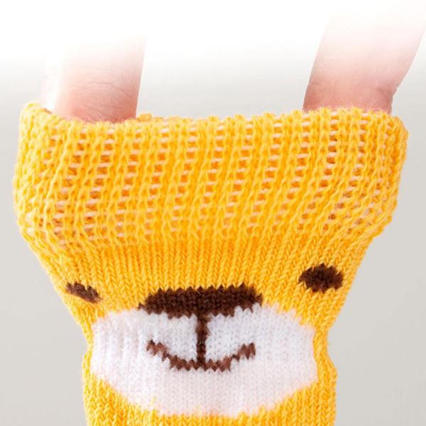 4 Pcs Dog Cat Socks Knitted Knee Pads Knee Protector for Indoor Wearing Knit Pet Socks Multiple Sizes MAL