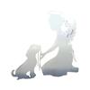 Pet Memorial Garden Stake Guardian Angel with Pet Garden Decor Outdoor Cat Dog Memorial Sign for Pet Owners Yard Art Decoration