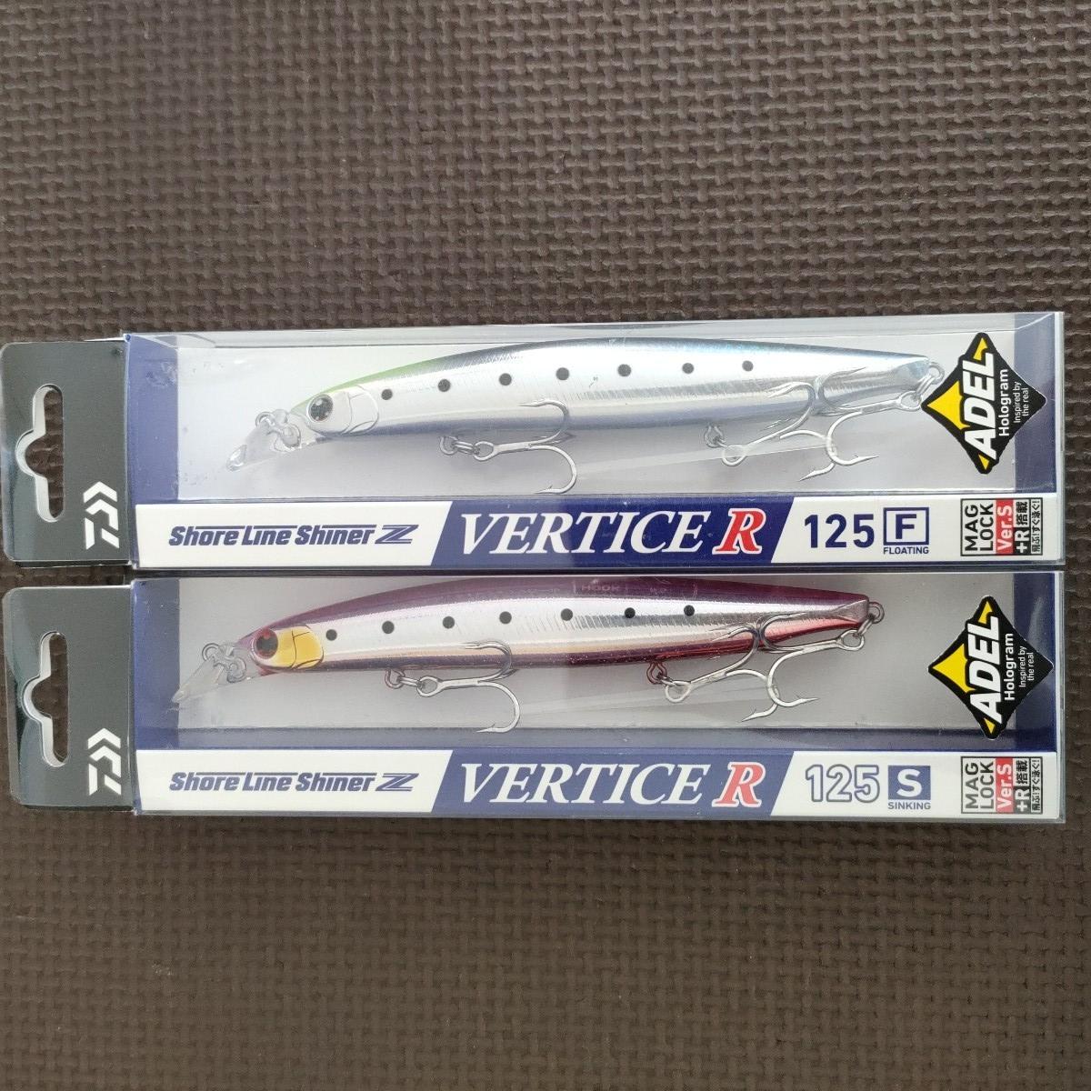 

Daiwa Shoreline Shiner Z Vertice R 125F & 125S 2pc Set Chart Head Iwashi & Pink Iwashi Minnow Lure Japan