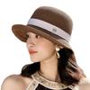 Sun Hat Women'S French Elegant Lafite Straw Hat Outdoor Uv Protection Sun Hat Outing Basin Hat