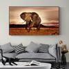 African Elephant Painting Landscape Animal Wall Art Print Elephant Poster Wall Picture for Living Room Bedroom Home Decor