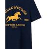 Yellowstone Mens Dutton Ranch Logo Short-Sleeved T-Shirt