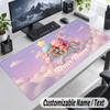 Little Twin Stars Personalized Large Mouse Pad Custom Name Text Extended Desk Mat Gaming Mousepad