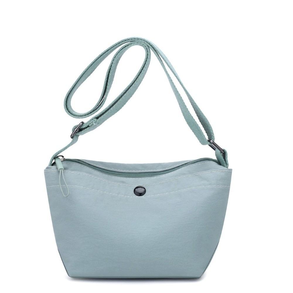 Solid Color Canvas Crossbody Bag Korean Style Single Shoulder Bag Casual Nylon Messenger Bag  Gift